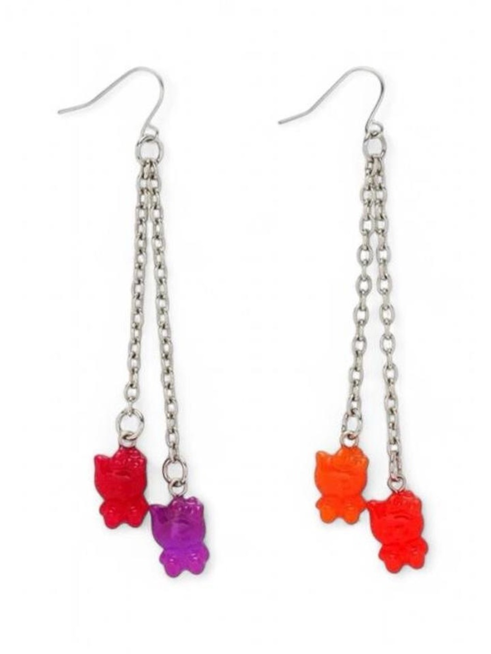 Hello Kitty Candy Chain Earrings - Picture 2 of 2